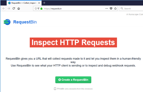 Creating a RequestBin